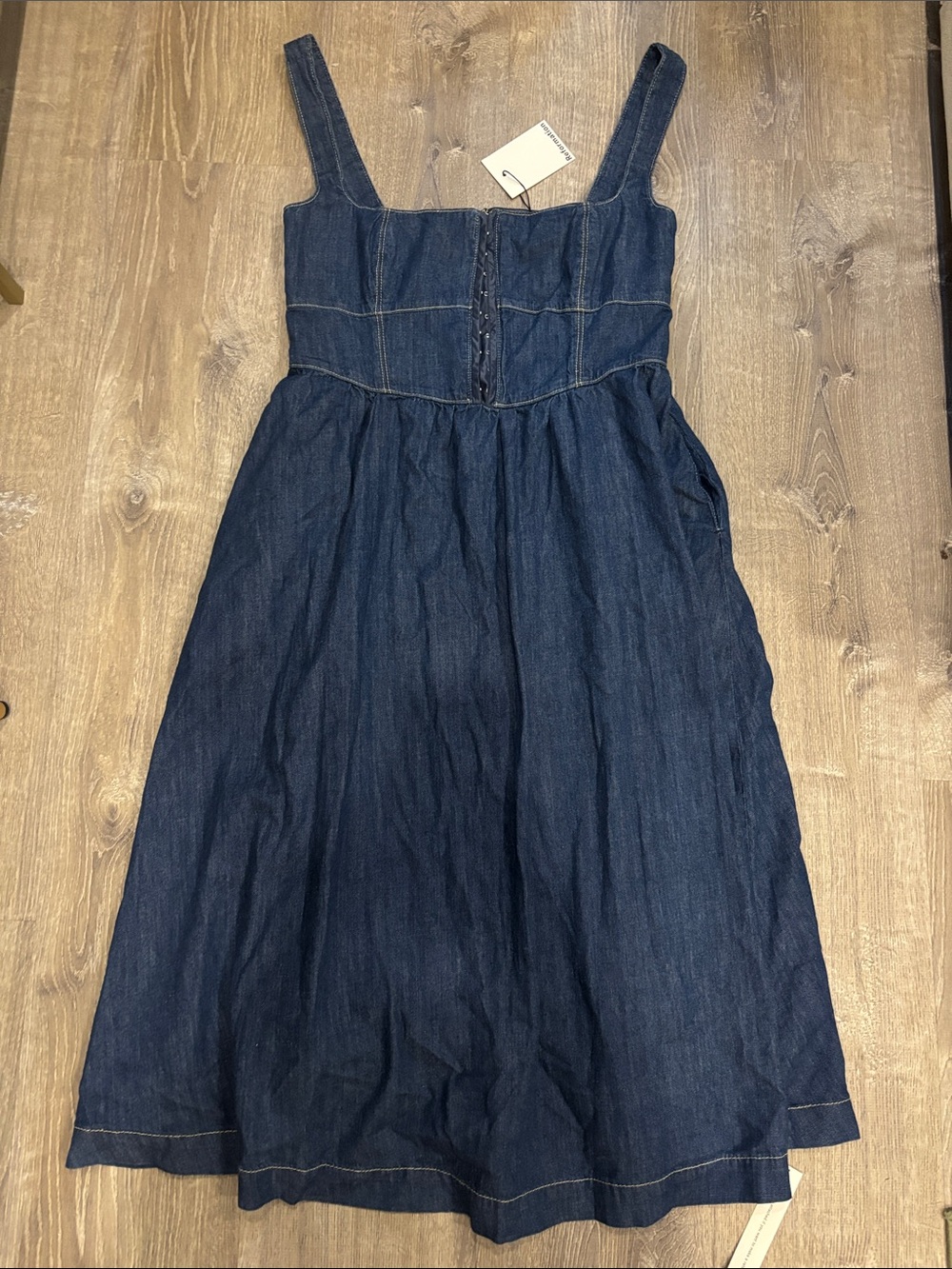 Reformation Ellis Denim Corset Dress - Picture 6 of 7
